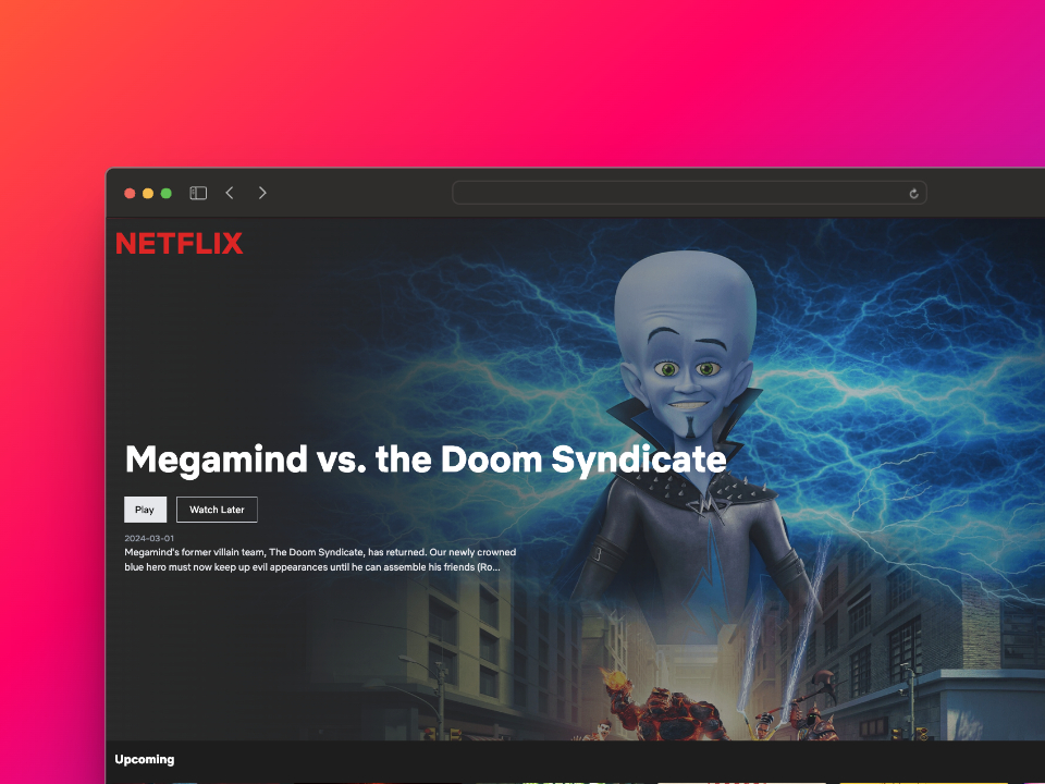 Screenshot of the project CLON NETFLIX