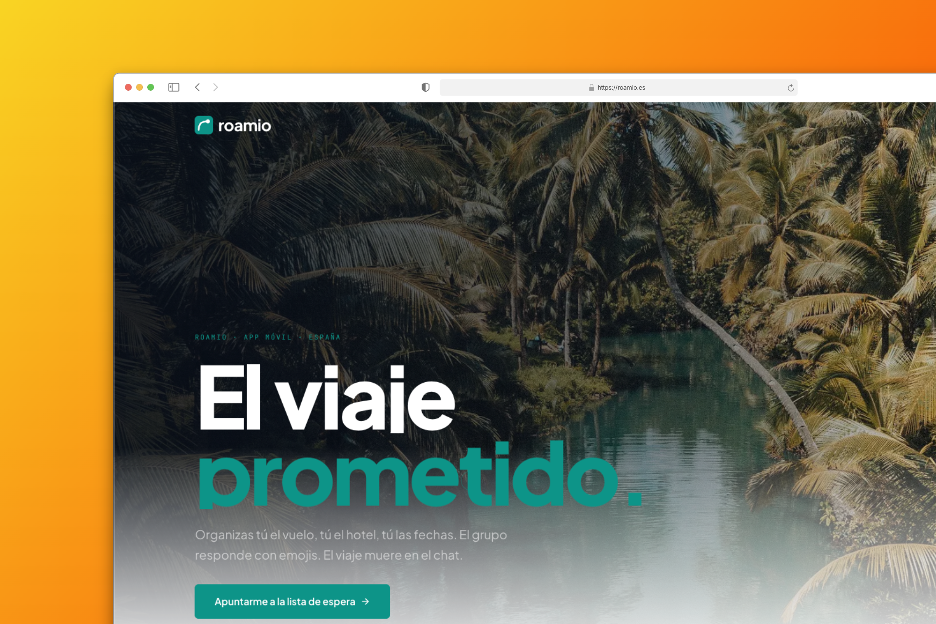 Screenshot of the project ROAMIO